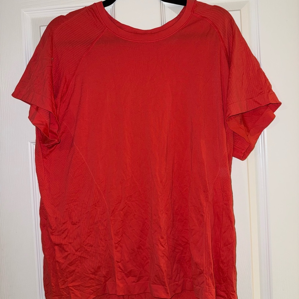 Old Navy Vibrant Red Seamless Workout Top